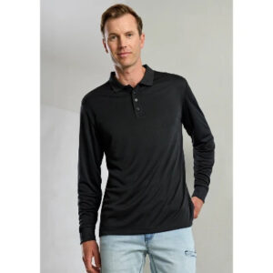 BIZ Mens Action Long Sleeve Polo